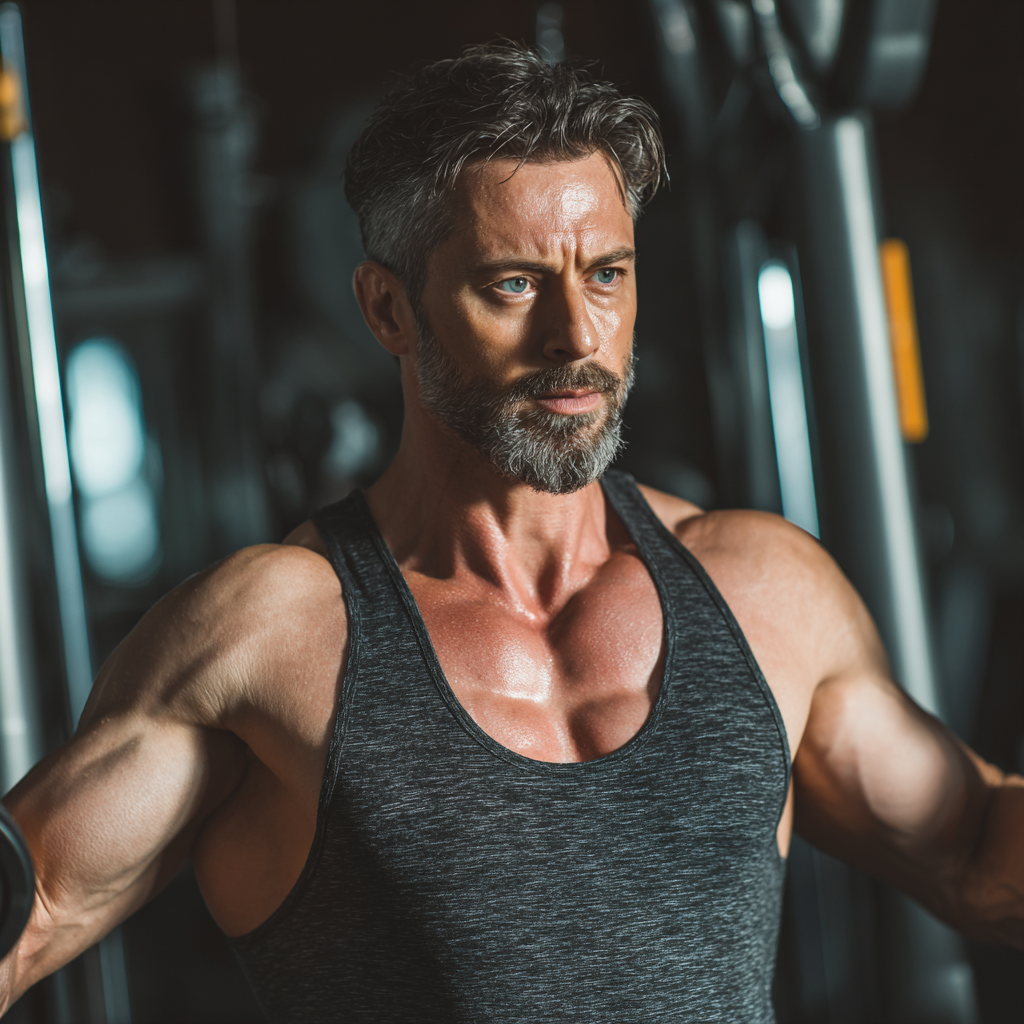 Ukrainian office worker doing stretching exercises at workplace, showing proper ergonomic position and movement